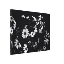 'Dancing Daisies' Wrapped Canvas Print