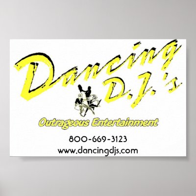 Dancing Dj poster by dancingdjs