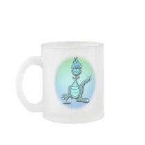 Dancing Dragon Design Frosted Mug