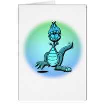 Dancing Dragon Design Greeting Card