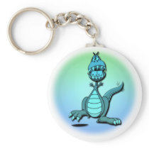Dancing Dragon Design Keychain