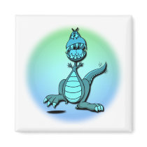 Dancing Dragon Design Magnet