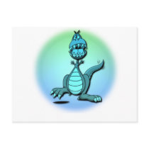 Dancing Dragon Design Postcard