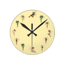 Dancing Fairies Clocks