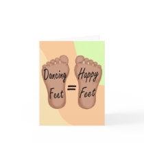Dancing Feet Are Happy Feet Greeting Cards