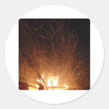 Dancing fire sticker