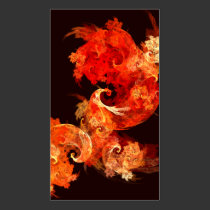 Dancing Firebirds Abstract Art Business Card business cards