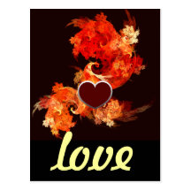 Dancing Firebirds Love Postcard