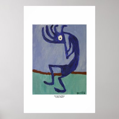 Dancing Flute Player Poster by daysrays