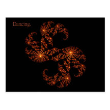 Dancing Fractal Postcard