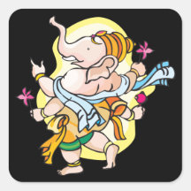 Dancing Ganesha Stickers