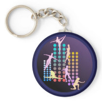 Dancing girl key chain
