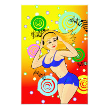 dancing girl Photo Enlargement