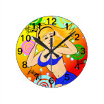 dancing girl Wall Clock