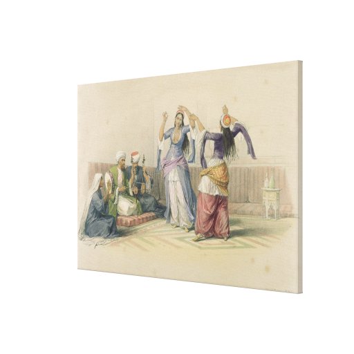 Dancing Girls at Cairo, from 'Egypt and Nubia' Gallery Wrapped Canvas