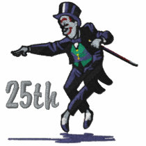Dancing Groom  - 25th Anniversary Embroidered Polo Shirt