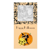 Dancing Halloween Couple Photo Card