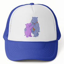 Dancing Hippo Tango Cap Trucker Hats