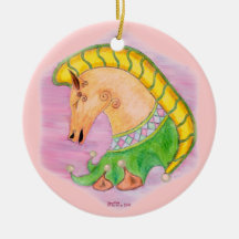 Dancing Horses Customizable Christmas Ornaments