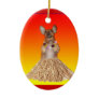 Dancing Hula Dachshund Ornament
