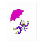 Dancing in the Rain Frog Post Cards