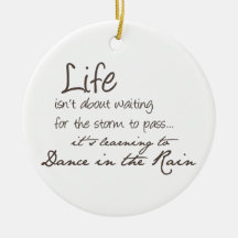 Dancing In The Rain Ornaments