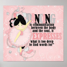 Dancing is communication posters
