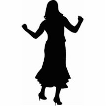 dancing lady acrylic cut out
