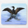 Dancing Loon by Jane Freeman Mousepads
