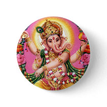 Dancing Lord Ganesha Buttons