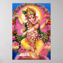 Dancing Lord Ganesha Posters