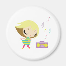 Dancing Maddie Fridge Magnet