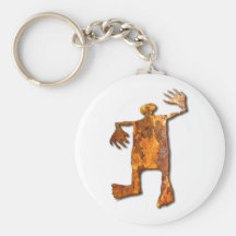 Dancing Man rust Keychains