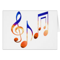 Dancing Music Signs Cards