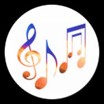 Dancing Music Signs stickers