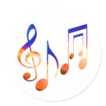 Dancing Music Signs Stickers
