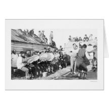 Dancing Nome Alaska 1910 Greeting Card