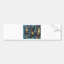 Dancing party Pugs Bumper Sticker
