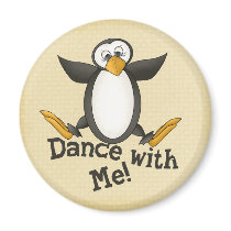 Dancing Penguin Magnets