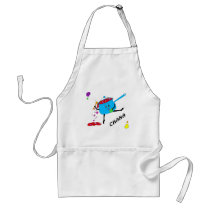 dancing pot with hearts 05 CHANA Apron