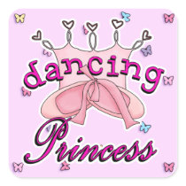 Dancing Princess Ballet Design Sticker