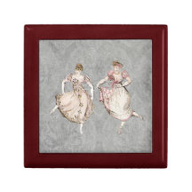Dancing regency ladies juwelen doosjes