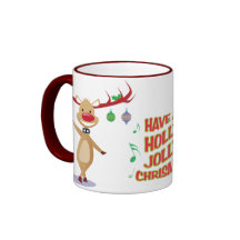 Dancing Reindeer Holiday Mug