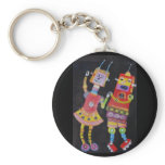 Dancing Robots Key Chain