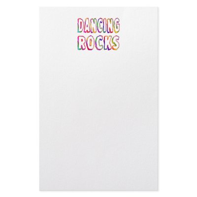 Dancing Rocks Stationery Paper by HobbiesLeisure