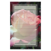 Dancing Rose Lined Stationery