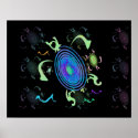 Dancing Sea Turtle Posters posters