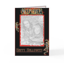 Dancing Skeleton border card