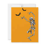 Dancing Skeleton invitation card