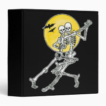 Dancing Skeletons Halloween Binder